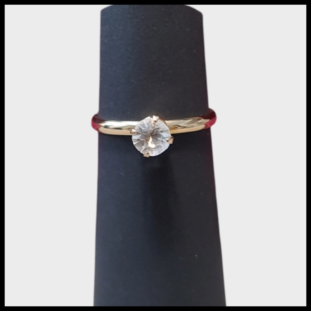 Sweet Simple Round Solitaire Ring